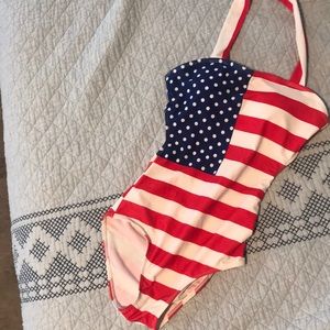 American flag swim suit